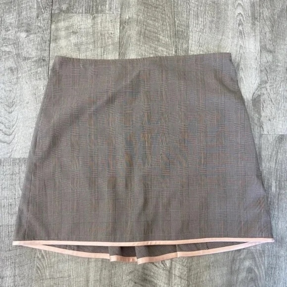 Rebecca Taylor Tan Plaid Mini Skirt - Picture 2 of 4